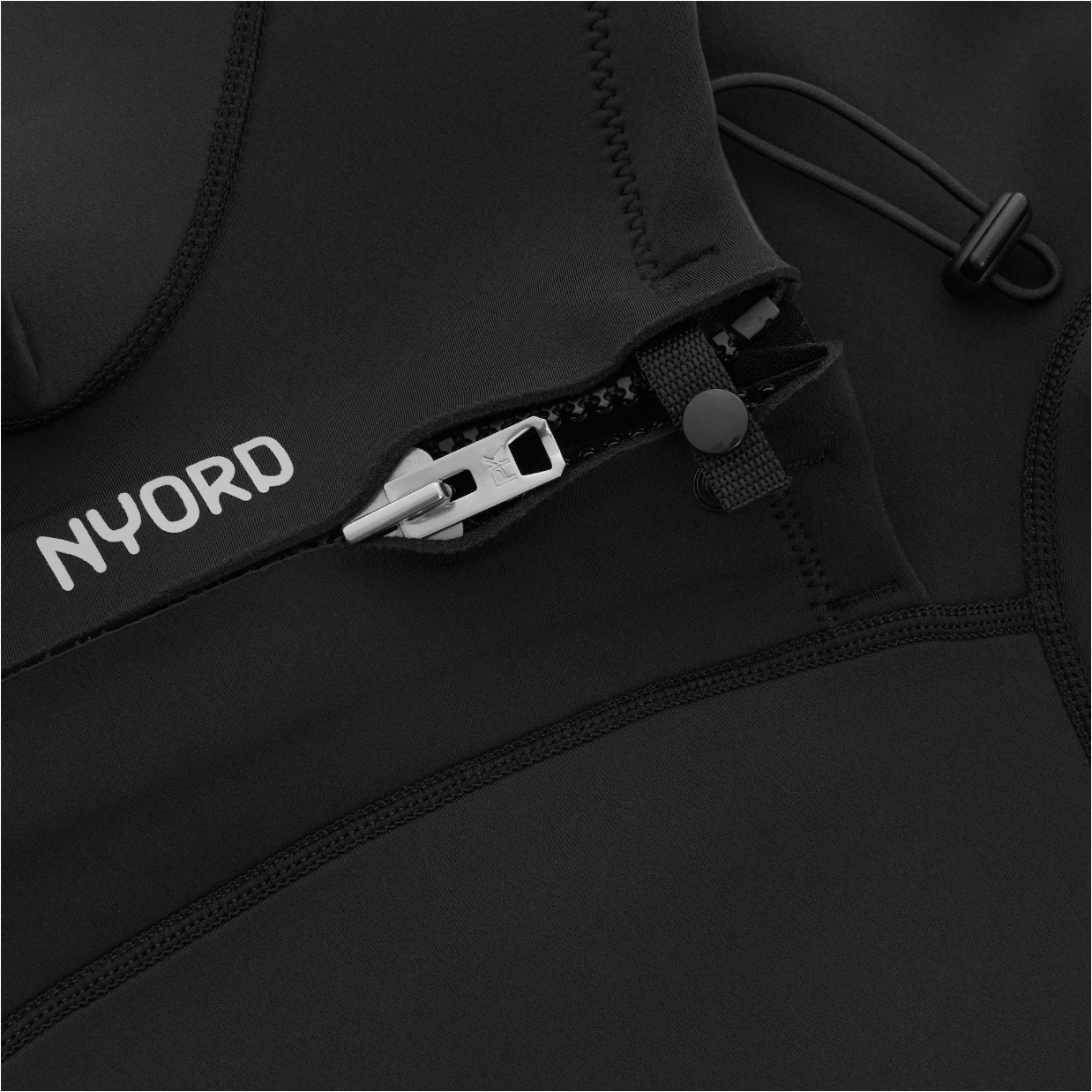 2026 Nyord Mens Solu Yulex 3/2mm Chest Zip FL Wetsuit SOLM32FLCZ001 - Black